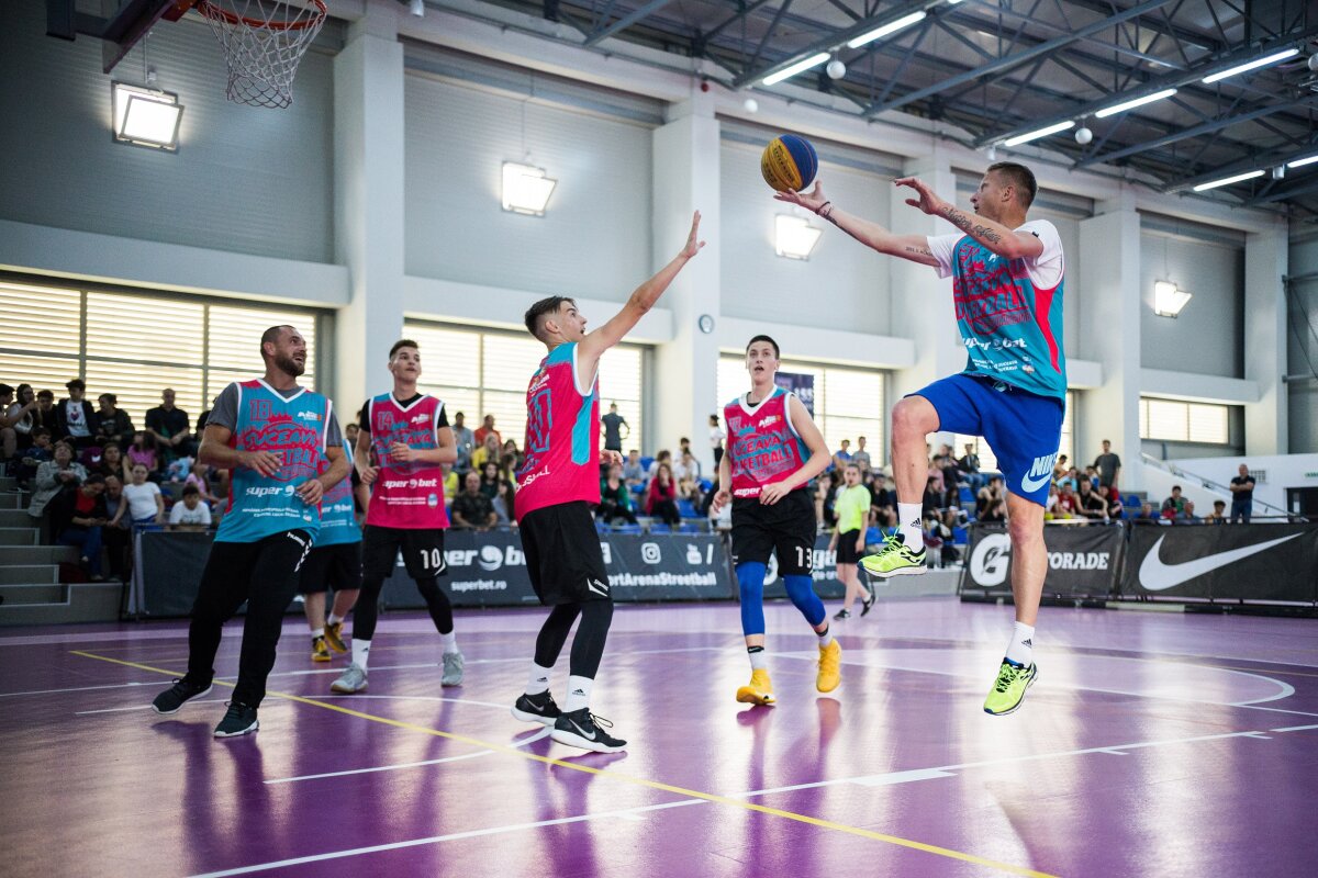 GALERIE FOTO Dorin Goian, cu un ochi la Mondiale și cu sufletul pe terenul de baschet la Castorii Suceava Streetball