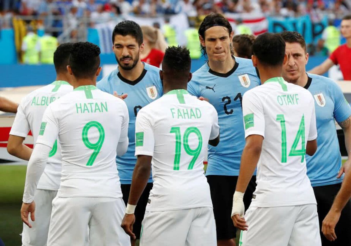 VIDEO + FOTO Uruguay bate chinuit Arabia Saudită, scor 1-0, dar se califică în optimile de finală » Miza: primul loc!