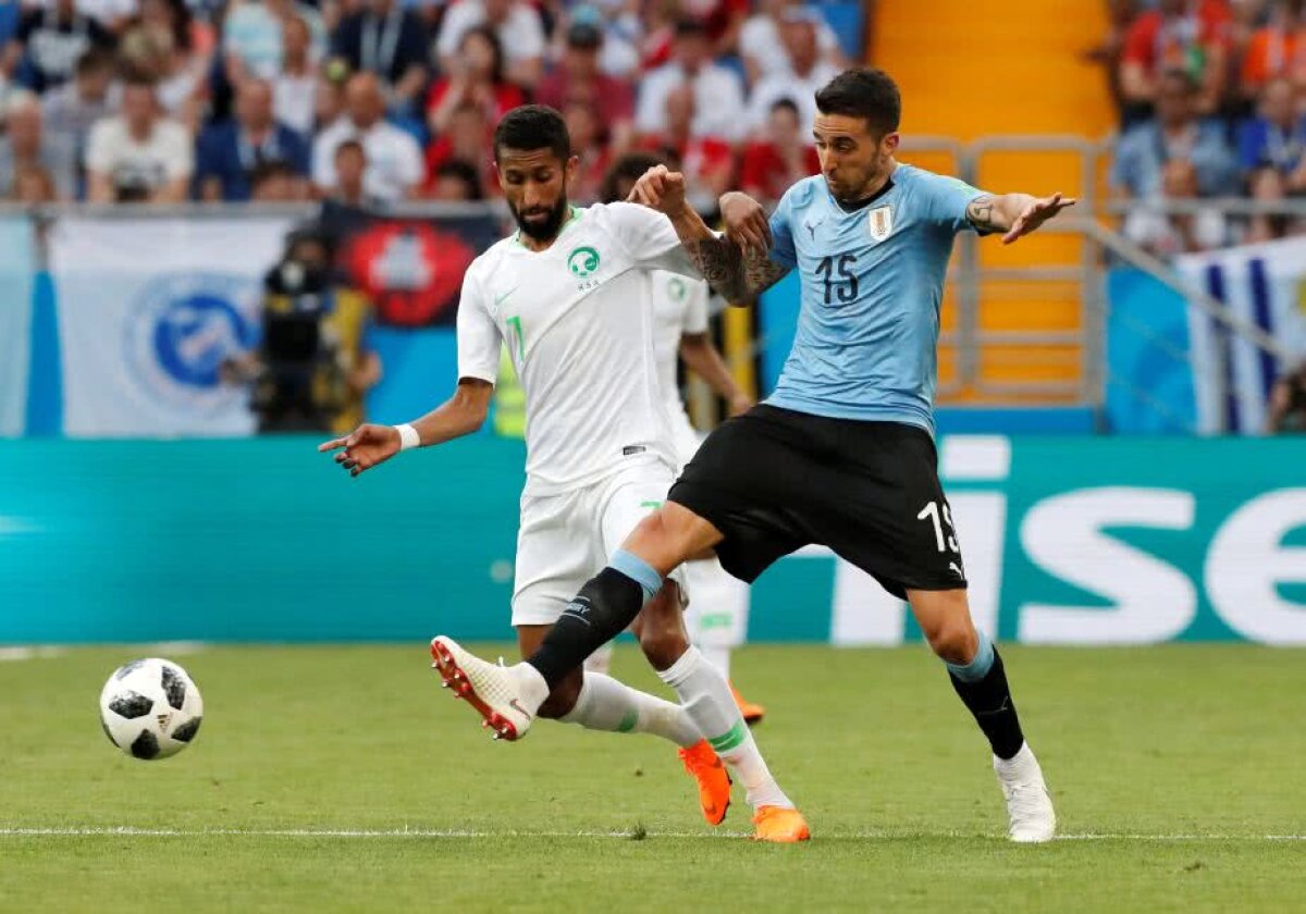 VIDEO + FOTO Uruguay bate chinuit Arabia Saudită, scor 1-0, dar se califică în optimile de finală » Miza: primul loc!