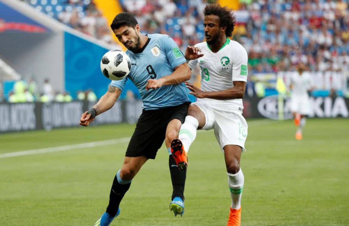 VIDEO + FOTO Uruguay bate chinuit Arabia Saudită, scor 1-0, dar se califică în optimile de finală » Miza: primul loc!