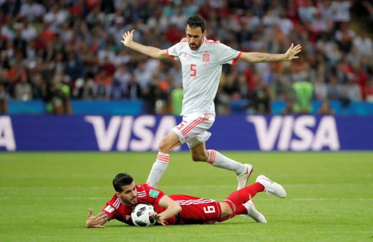 Corespondență GSP din Rusia » FOTO + VIDEO Ce spaimă, Spania! Victorie cu emoții pentru iberici în meciul cu Iran, 1-0 » Diego Costa a salvat "Furia Roja" 