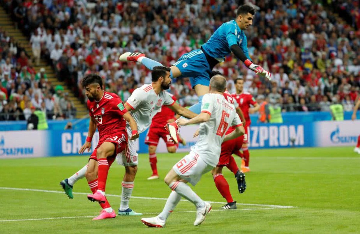 Corespondență GSP din Rusia » FOTO + VIDEO Ce spaimă, Spania! Victorie cu emoții pentru iberici în meciul cu Iran, 1-0 » Diego Costa a salvat "Furia Roja" 