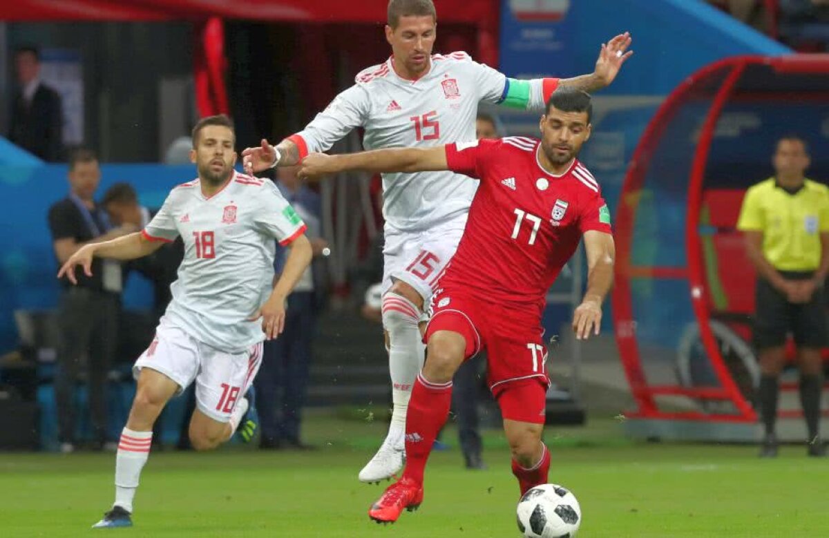 Corespondență GSP din Rusia » FOTO + VIDEO Ce spaimă, Spania! Victorie cu emoții pentru iberici în meciul cu Iran, 1-0 » Diego Costa a salvat "Furia Roja" 