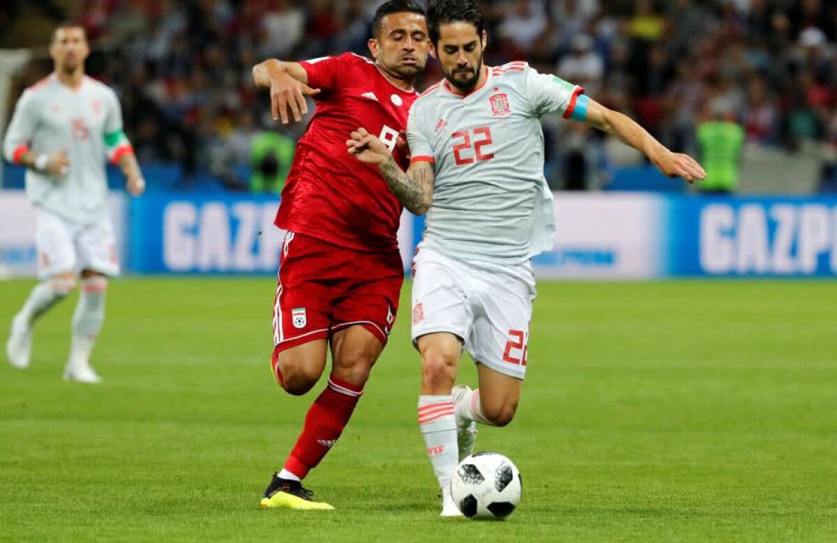 Corespondență GSP din Rusia » FOTO + VIDEO Ce spaimă, Spania! Victorie cu emoții pentru iberici în meciul cu Iran, 1-0 » Diego Costa a salvat "Furia Roja" 