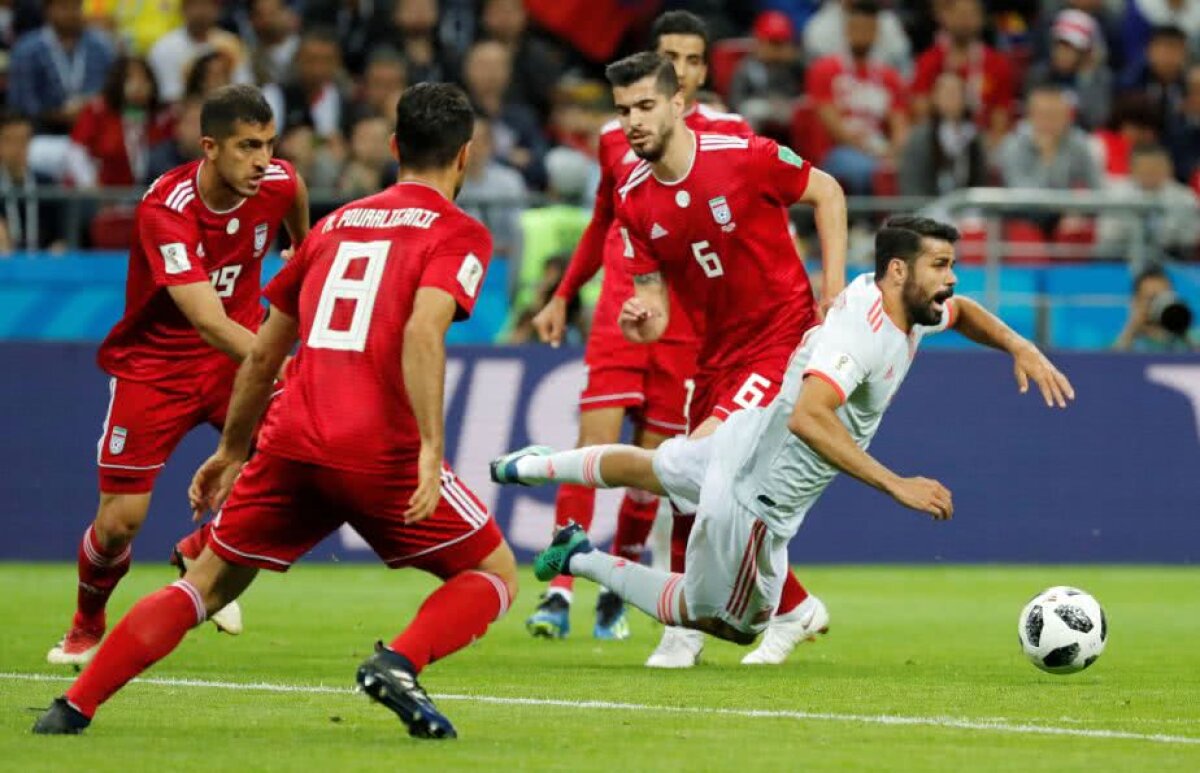 Corespondență GSP din Rusia » FOTO + VIDEO Ce spaimă, Spania! Victorie cu emoții pentru iberici în meciul cu Iran, 1-0 » Diego Costa a salvat "Furia Roja" 