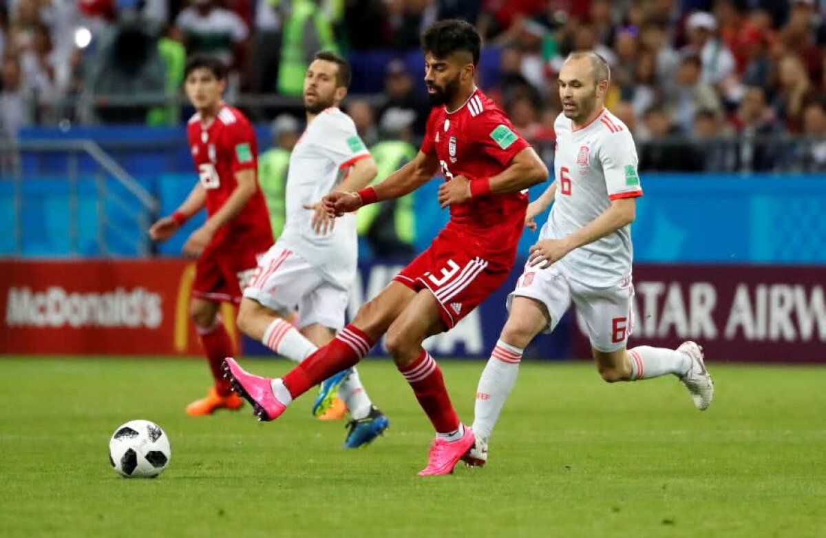 Corespondență GSP din Rusia » FOTO + VIDEO Ce spaimă, Spania! Victorie cu emoții pentru iberici în meciul cu Iran, 1-0 » Diego Costa a salvat "Furia Roja" 