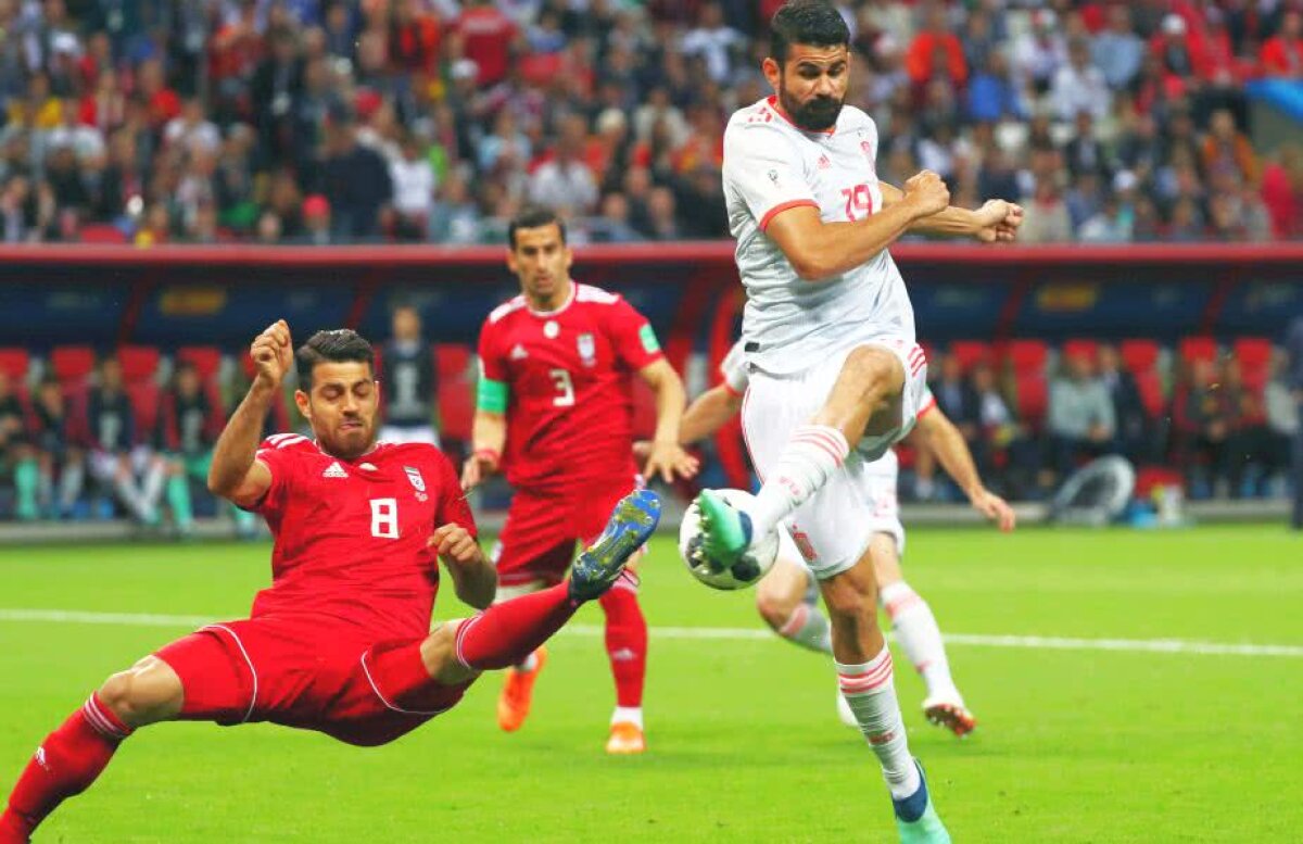 Corespondență GSP din Rusia » FOTO + VIDEO Ce spaimă, Spania! Victorie cu emoții pentru iberici în meciul cu Iran, 1-0 » Diego Costa a salvat "Furia Roja" 