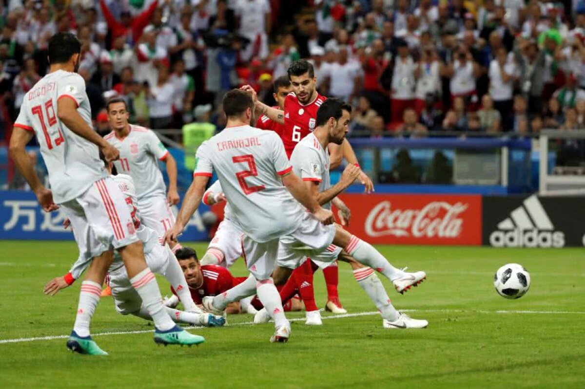 Corespondență GSP din Rusia » FOTO + VIDEO Ce spaimă, Spania! Victorie cu emoții pentru iberici în meciul cu Iran, 1-0 » Diego Costa a salvat "Furia Roja" 