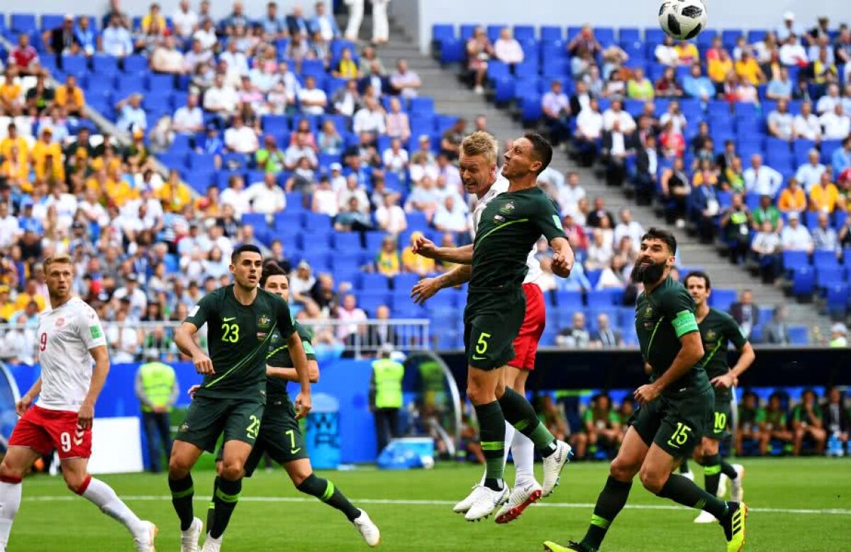 FOTO + VIDEO Danemarca și Australia au remizat, 1-1, în primul meci al zilei de la Mondial » Nordicii au început furibund, dar au fost la un pas să piardă în final! Cum arată situația din grupă