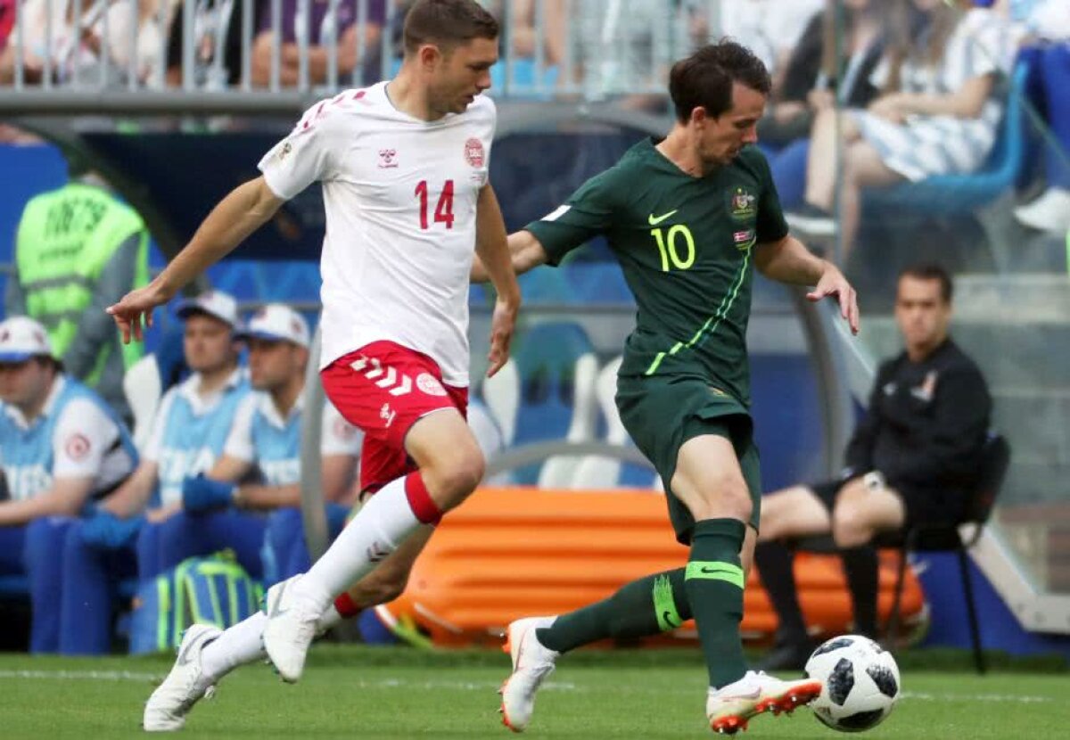 FOTO + VIDEO Danemarca și Australia au remizat, 1-1, în primul meci al zilei de la Mondial » Nordicii au început furibund, dar au fost la un pas să piardă în final! Cum arată situația din grupă