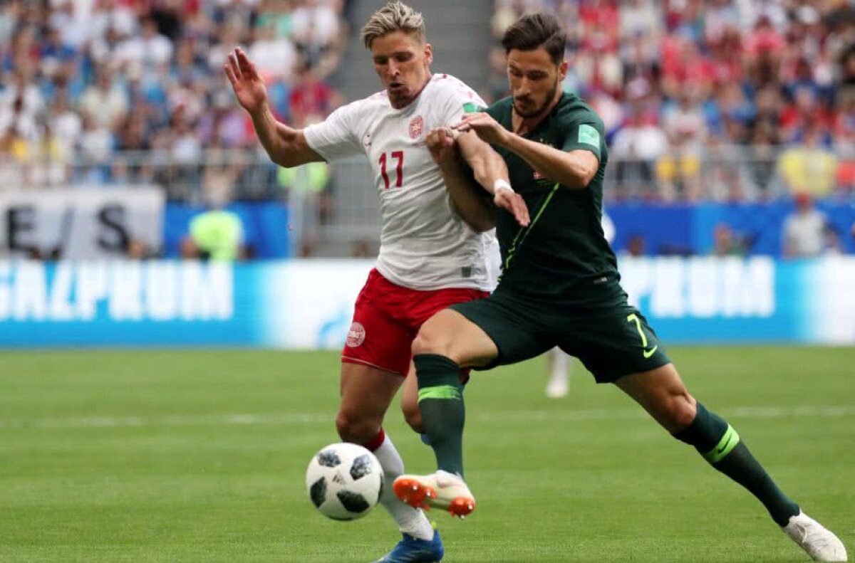 FOTO + VIDEO Danemarca și Australia au remizat, 1-1, în primul meci al zilei de la Mondial » Nordicii au început furibund, dar au fost la un pas să piardă în final! Cum arată situația din grupă