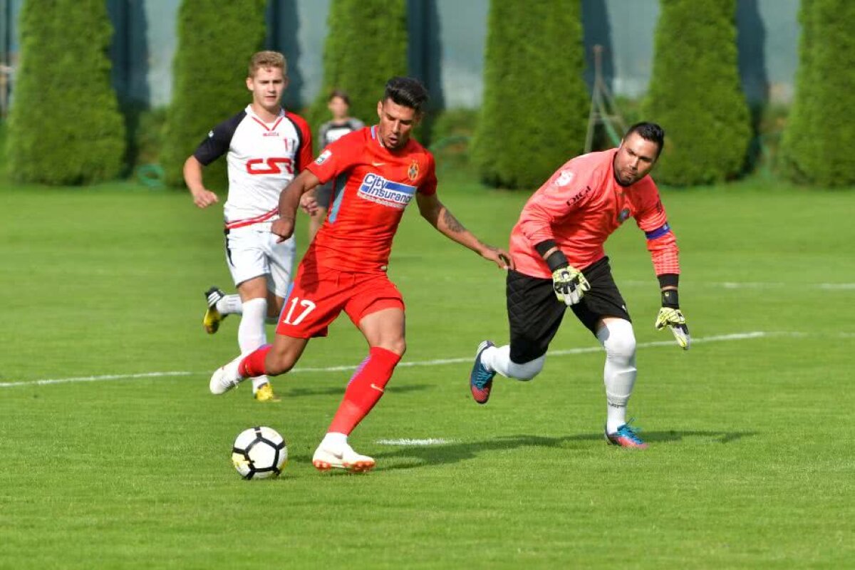 VIDEO+FOTO FCSB a câștigat, dar nu și-a păstrat poarta intactă în fața modestei CS Cornu » Premierele amicalului: Moruțan + 4-3-3