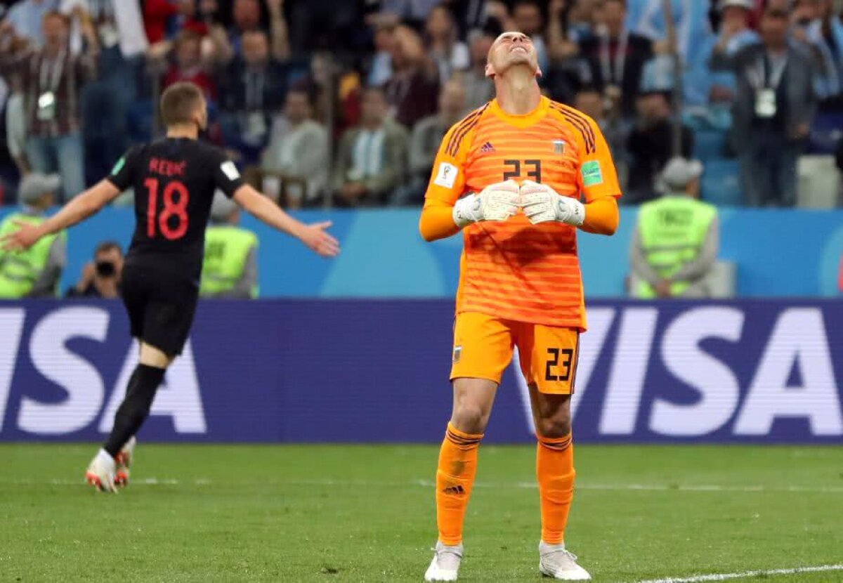 VIDEO+FOTO Gafa Mondialului! Cadoul făcut croaților de portarul Argentinei în minutul 53