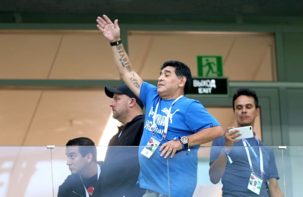 Imagini cutremurătoare! Maradona, în lacrimi după umilința suferită în fața Croației