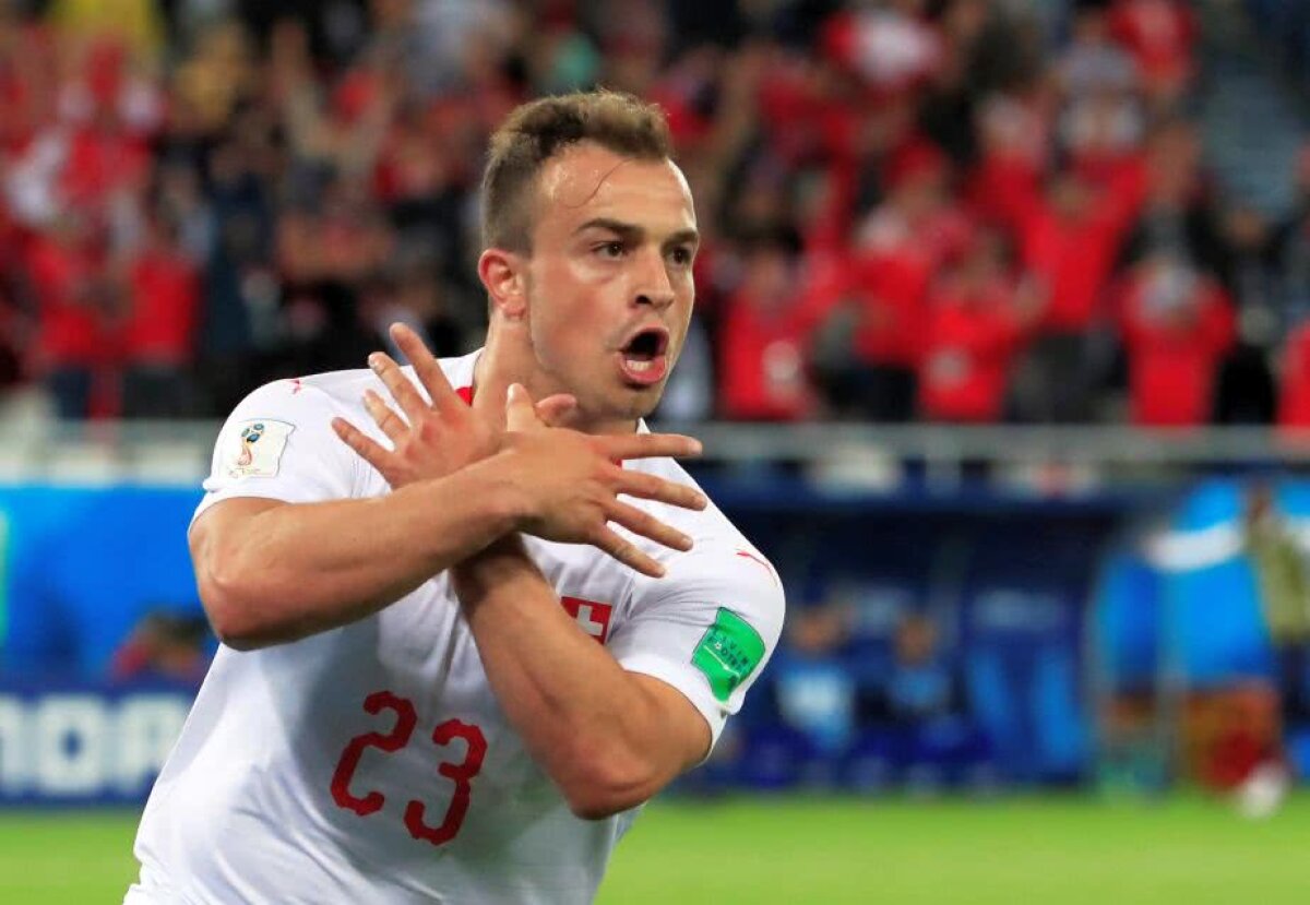 VIDEO+FOTO UPDATE Vulturul cu două capete » Xhaka și Shaqiri au sărbătorit într-un mod deosebit reușitele cu Serbia și pot fi amendați 