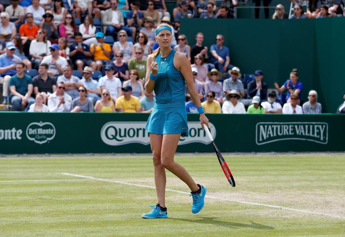 VIDEO + FOTO Petra Kvitova a devenit lider într-un clasament important în 2018 după victoria cu Buzărnescu: "Wow. Nu știam asta, chiar nu mă așteptam!"