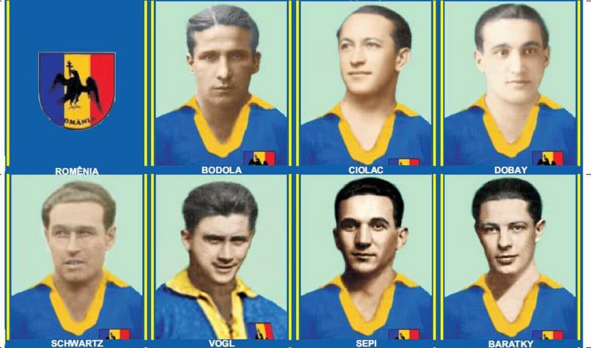 FOTO Descoperire fabuloasă în Brazilia! Panini cu fotbaliști români interbelici: cum arată jucătorii care ne-au reprezentat la Mondialele din din '30, '34 și '38