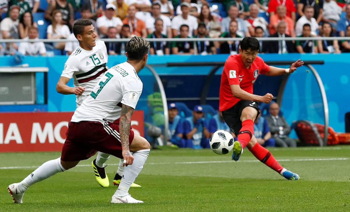 VIDEO + FOTO Mexic se impune în fața Coreei de Sud și e ca și calificată în optimi » Germania, meci crucial cu Suedia