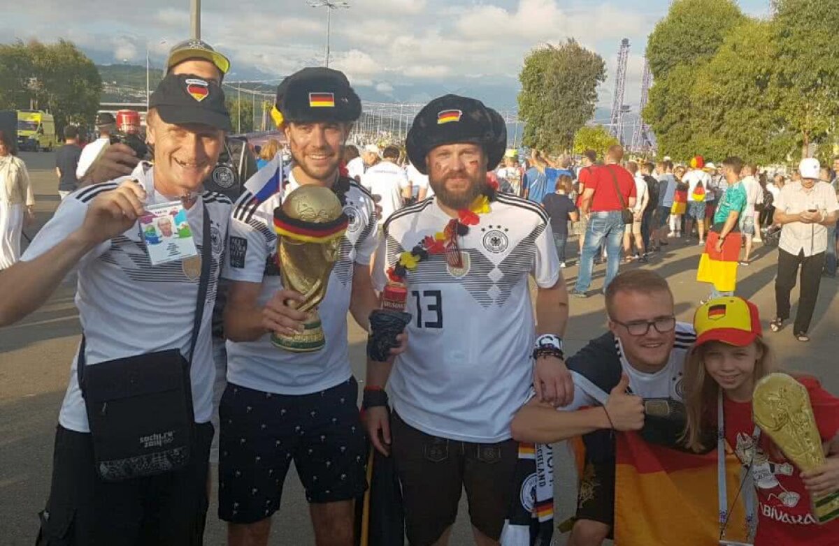 Corespondență GSP din Rusia » VIDEO + FOTO Fanii Germaniei și Suediei au dat recital la Soci înainte de meciul direct: au cântat și au băut împreună » Un suedez, dans spectaculos în fața unei rusoaice