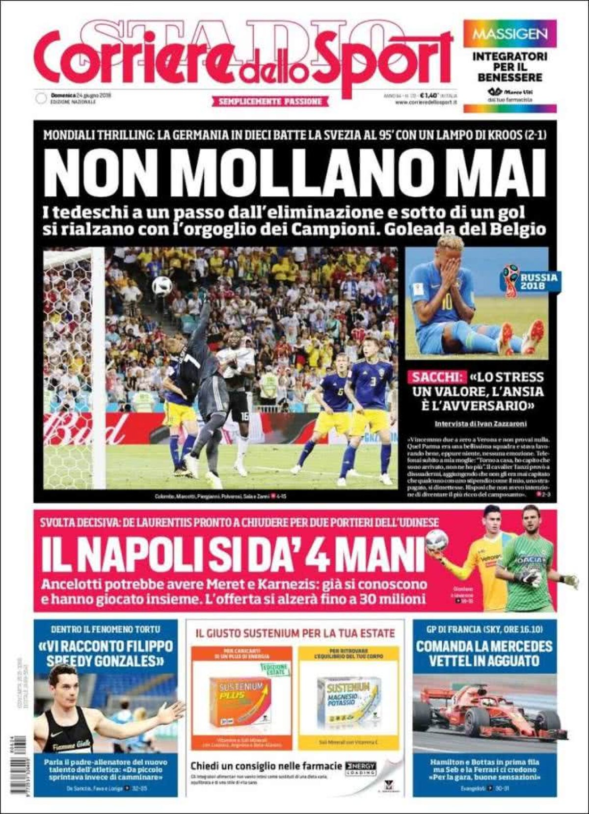 Ce scriu azi ziarele de sport din lume (24 iunie 2018)