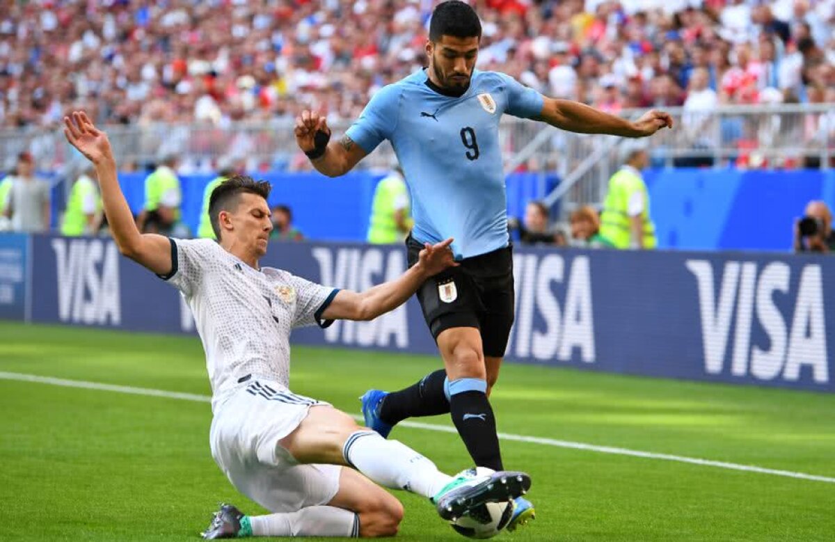 VIDEO + FOTO » Uruguay, victorie la scor de neprezentare cu Rusia, 3-0 » Sud-americanii au terminat grupa pe locul 1