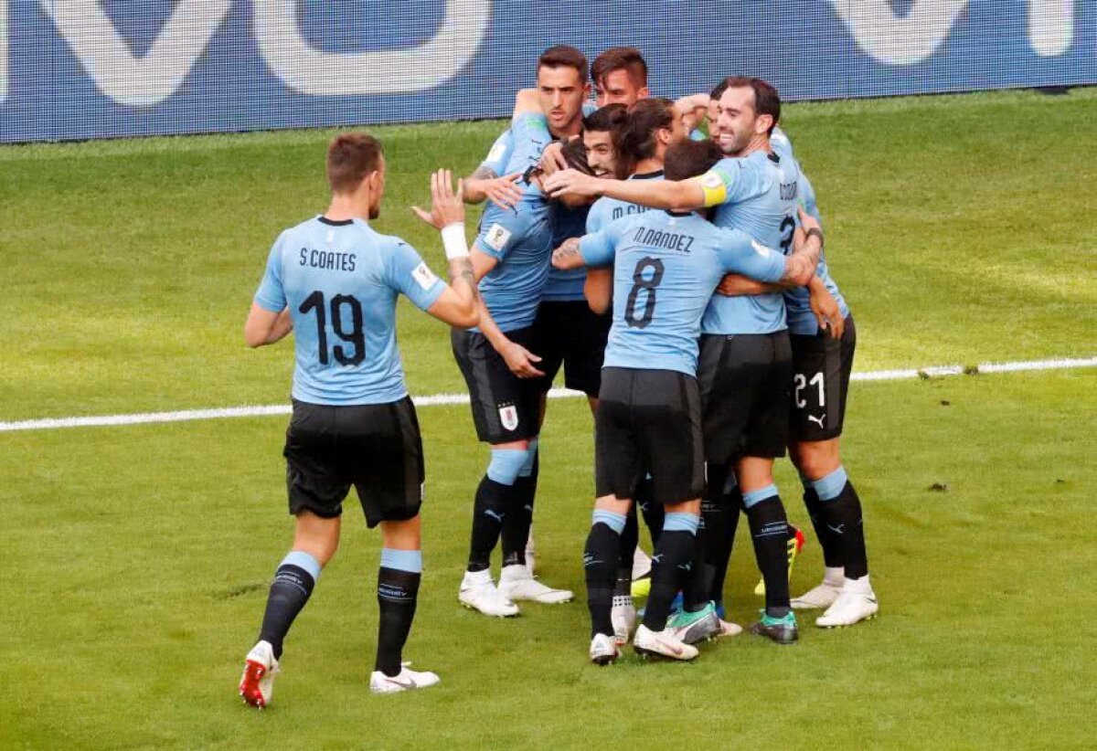 VIDEO + FOTO » Uruguay, victorie la scor de neprezentare cu Rusia, 3-0 » Sud-americanii au terminat grupa pe locul 1