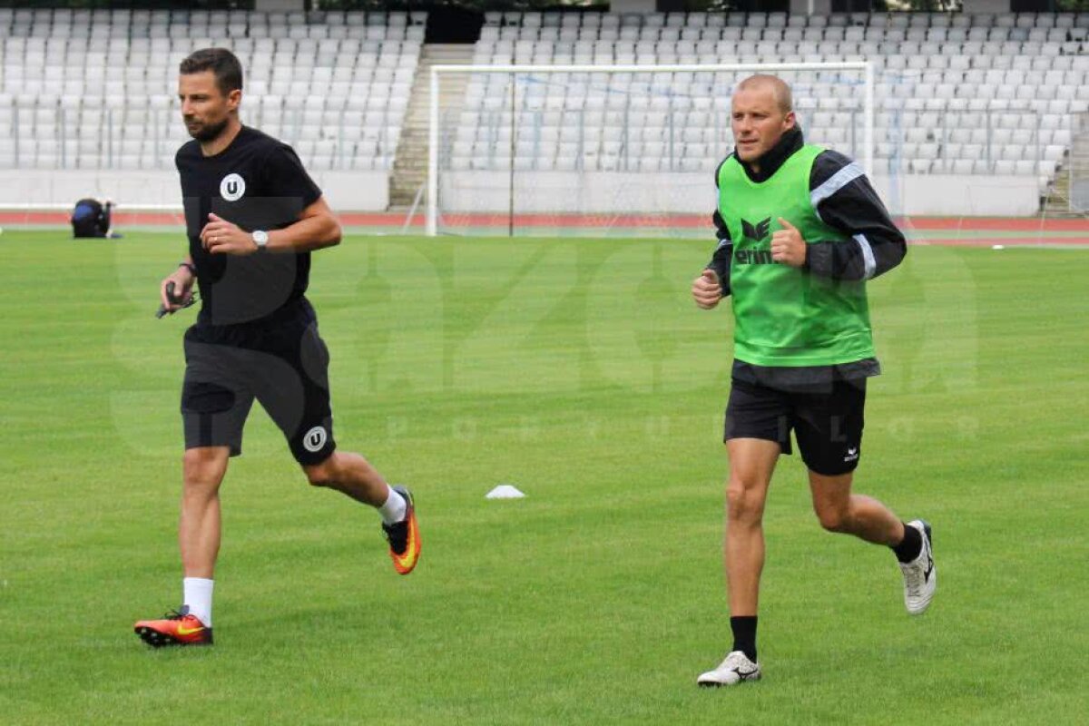 FOTO Reunire fără antrenor! Universitatea Cluj a început pregătirile pentru sezonul de Liga a 2-a