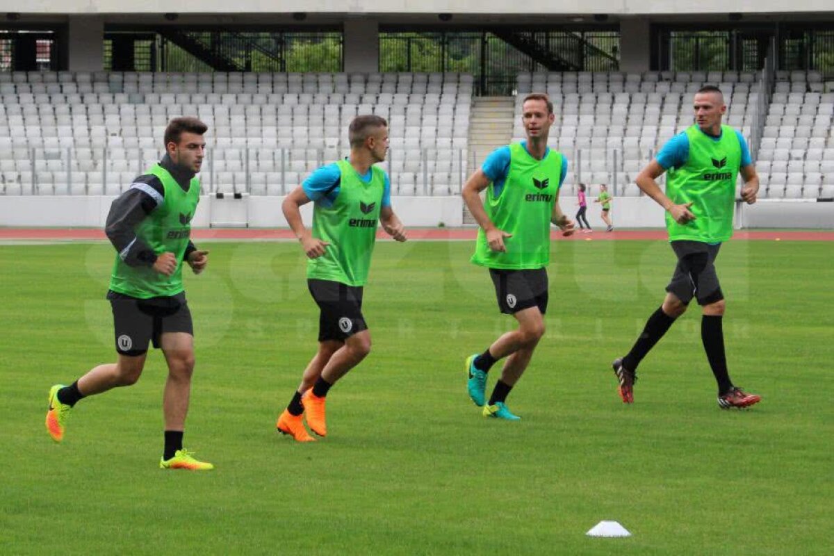 FOTO Reunire fără antrenor! Universitatea Cluj a început pregătirile pentru sezonul de Liga a 2-a