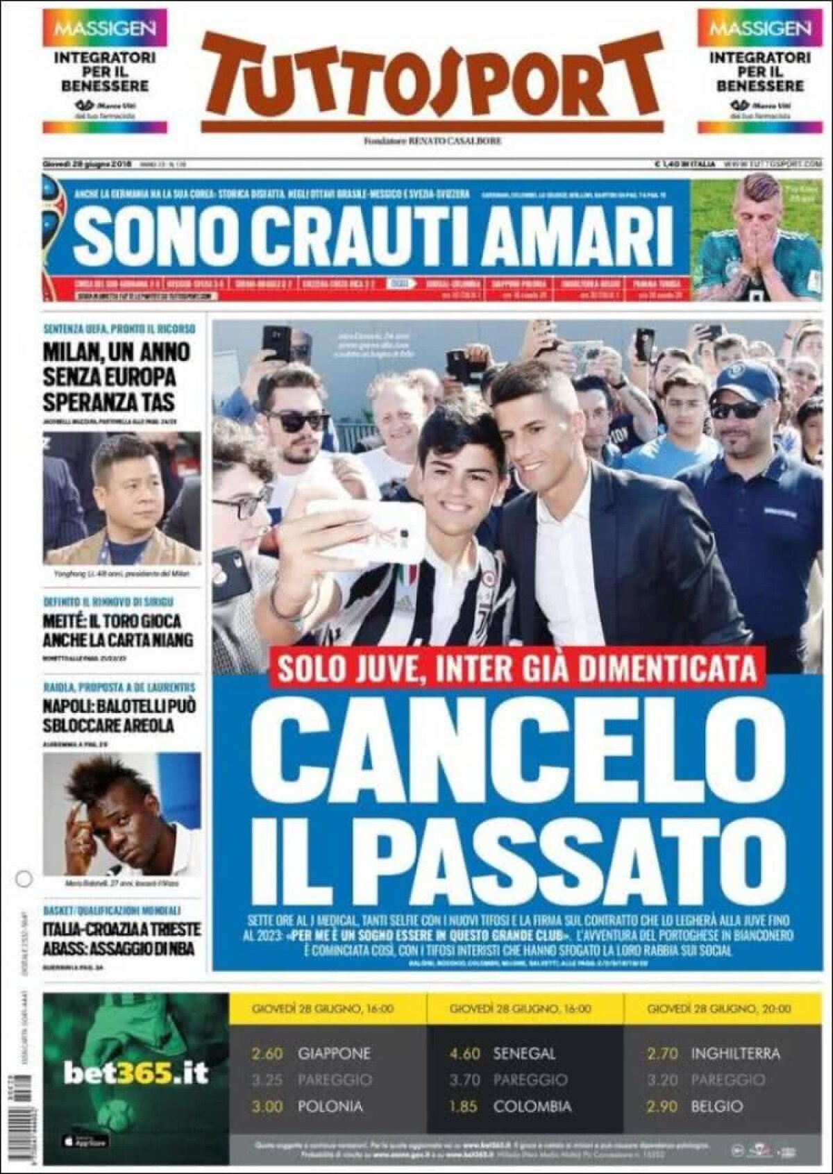 Ce scriu azi ziarele de sport din lume (28 iunie 2018)