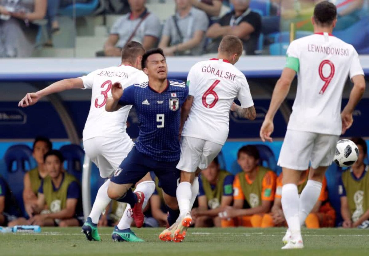 VIDEO+FOTO » Calificare jenantă! Japonia pierde cu Polonia, scor 0-1, dar se califică în "optimi" datorită cartonașelor » Circ în ultimele 10 minute