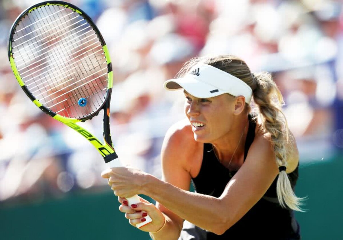VIDEO și FOTO Wozniacki a revenit fantastic și e în finală la Eastbourne. Care e diferența față de Halep în acest moment 