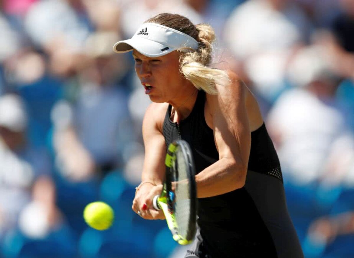 VIDEO și FOTO Wozniacki a revenit fantastic și e în finală la Eastbourne. Care e diferența față de Halep în acest moment 