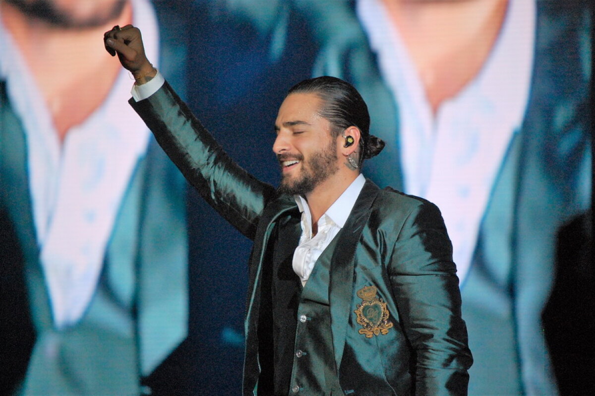 FOTO & VIDEO De la Moscova la București » Maluma a uitat că a fost jefuit în Rusia și a făcut un show incendiar la Romexpo!