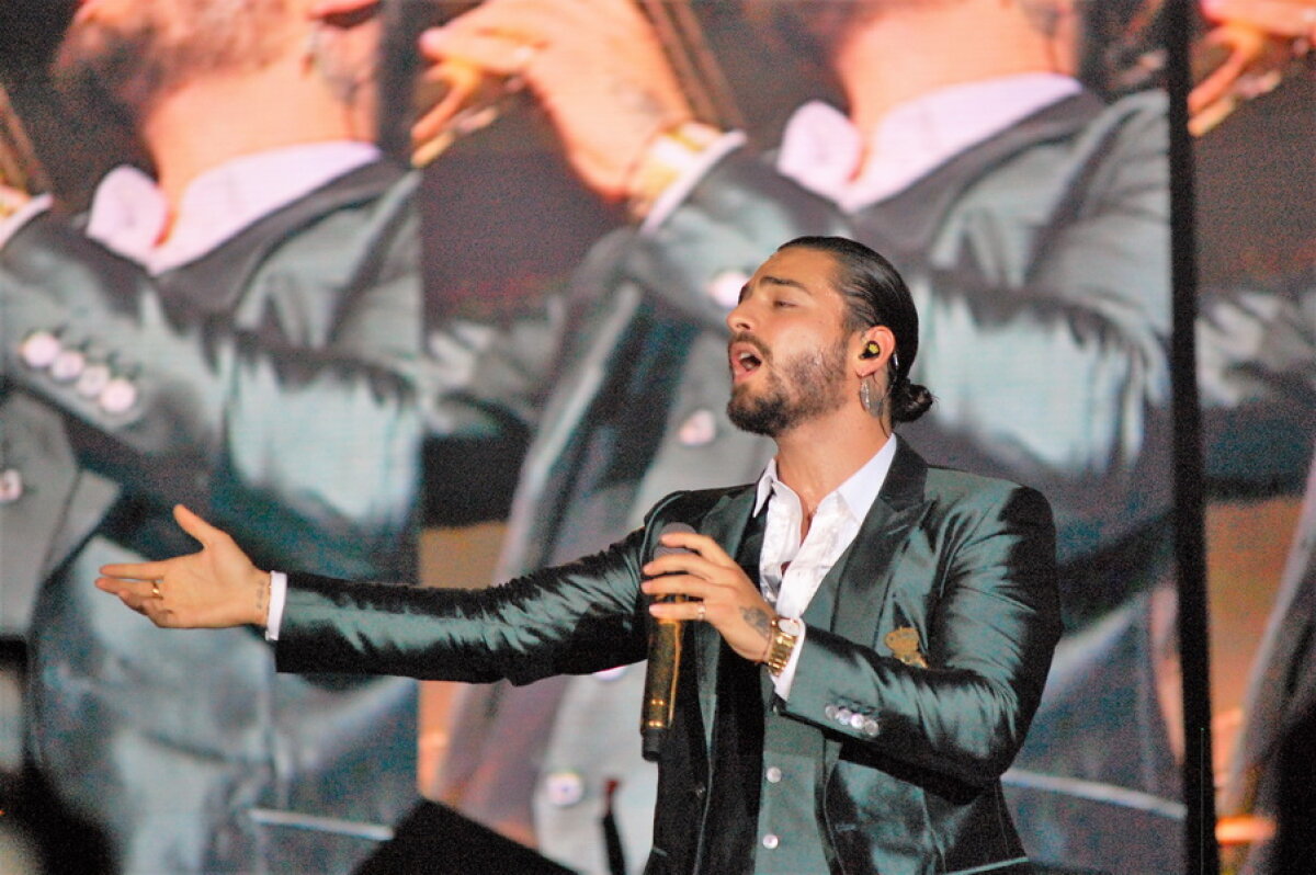 FOTO & VIDEO De la Moscova la București » Maluma a uitat că a fost jefuit în Rusia și a făcut un show incendiar la Romexpo!