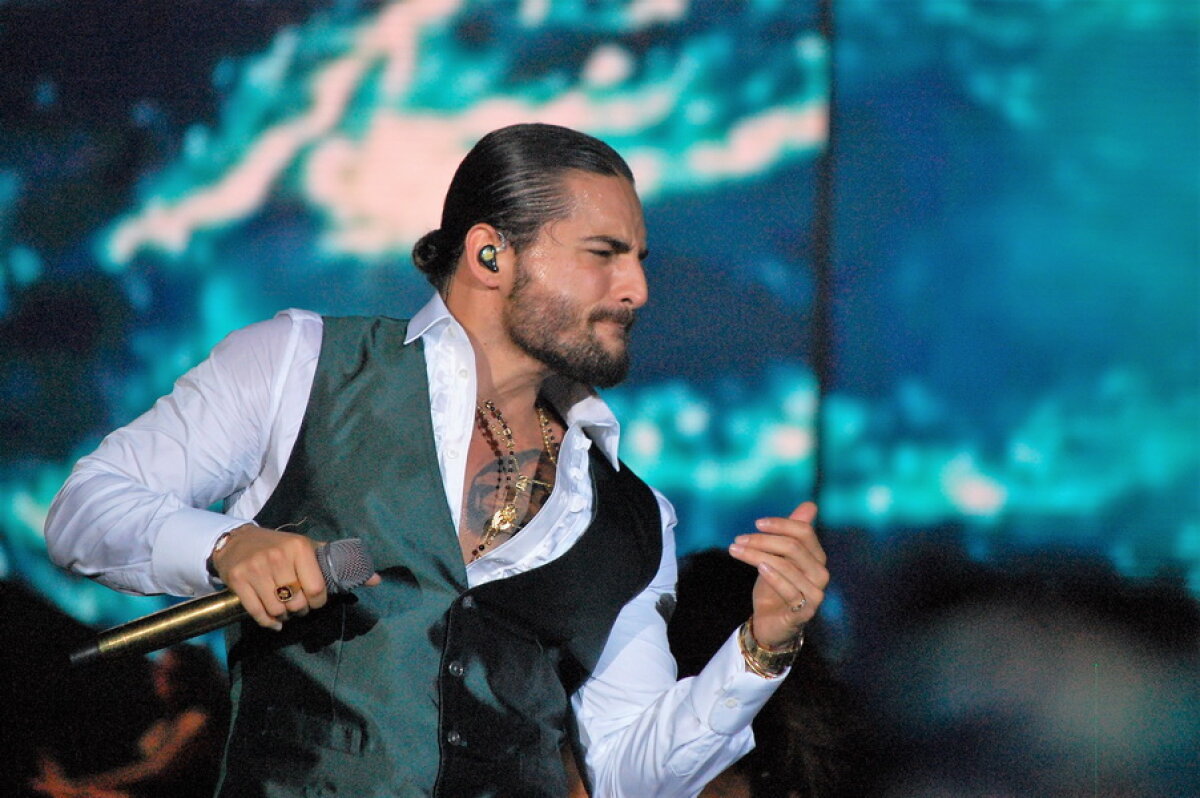 FOTO & VIDEO De la Moscova la București » Maluma a uitat că a fost jefuit în Rusia și a făcut un show incendiar la Romexpo!