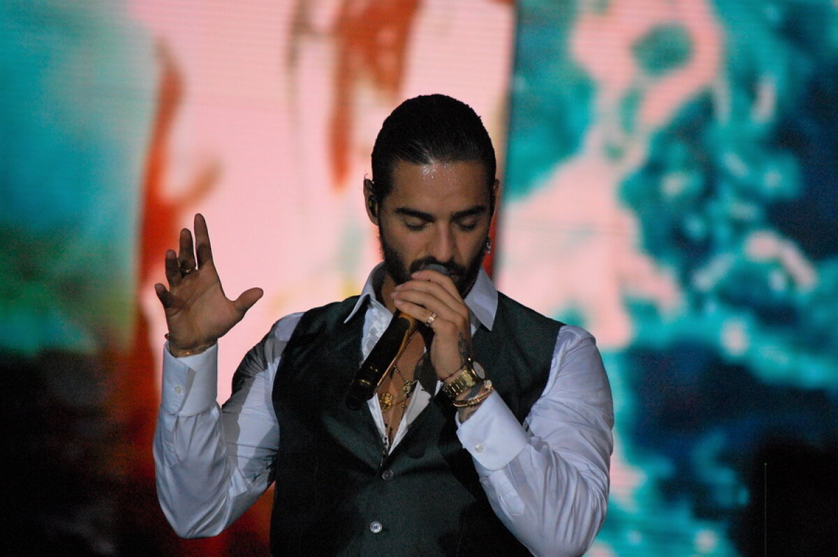 FOTO & VIDEO De la Moscova la București » Maluma a uitat că a fost jefuit în Rusia și a făcut un show incendiar la Romexpo!