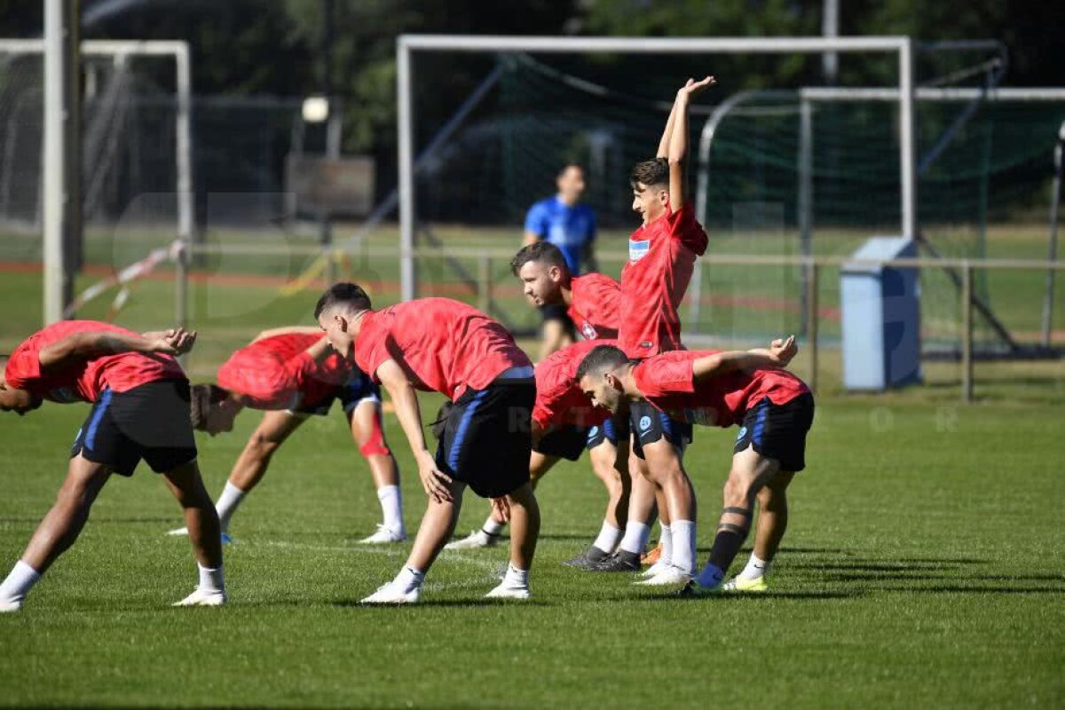 VIDEO&FOTO FCSB a plecat în al doilea cantonament al verii! Echipa a îmbrăcat noul echipament și a efecutat primul antrenament