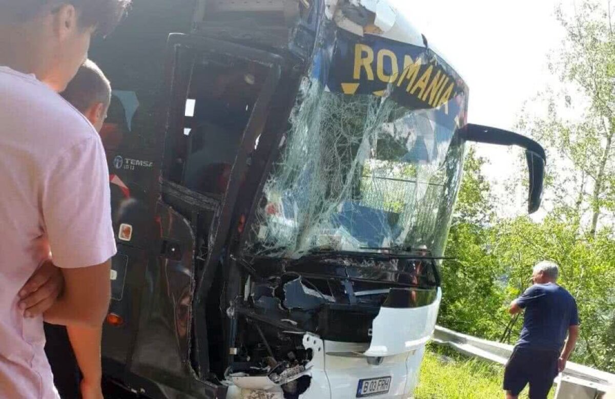 GALERIE FOTO Atenție, imagini cu puternic impact emoțional! Amănunte incredibile despre accidentul în care a fost implicat autocarul Federației Române de Handbal