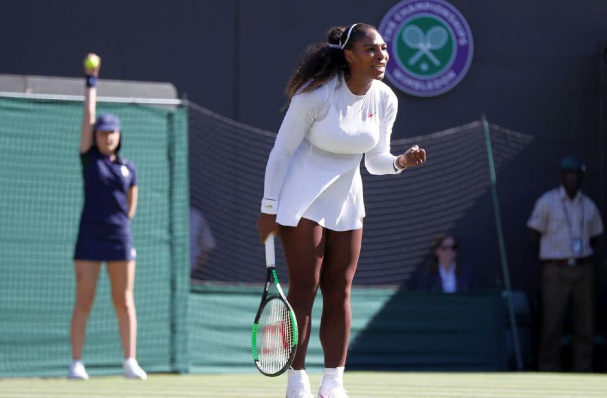 WIMBLEDON. FOTO Serena Williams s-a calificat în turul secund la Wimbledon » Revenire senzațională în setul secund + cu cine joacă în turul următor