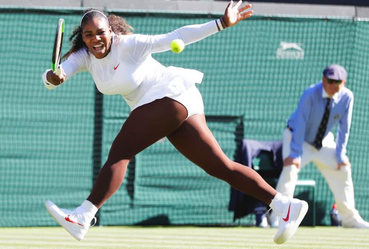 WIMBLEDON. FOTO Serena Williams s-a calificat în turul secund la Wimbledon » Revenire senzațională în setul secund + cu cine joacă în turul următor