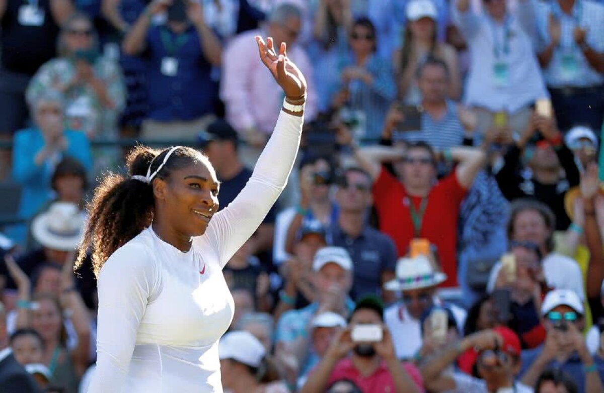 WIMBLEDON. FOTO Serena Williams s-a calificat în turul secund la Wimbledon » Revenire senzațională în setul secund + cu cine joacă în turul următor