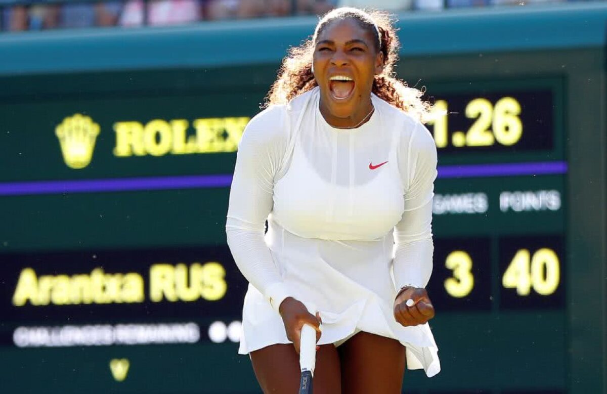 WIMBLEDON. FOTO Serena Williams s-a calificat în turul secund la Wimbledon » Revenire senzațională în setul secund + cu cine joacă în turul următor