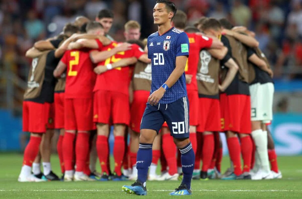 GALERIE FOTO Imagini emoționante pe stadionul din Rostov » Japonezii, DĂRÂMAȚI de durere după eșecul dramatic cu Belgia. Gestul fanilor de la final a impresionat