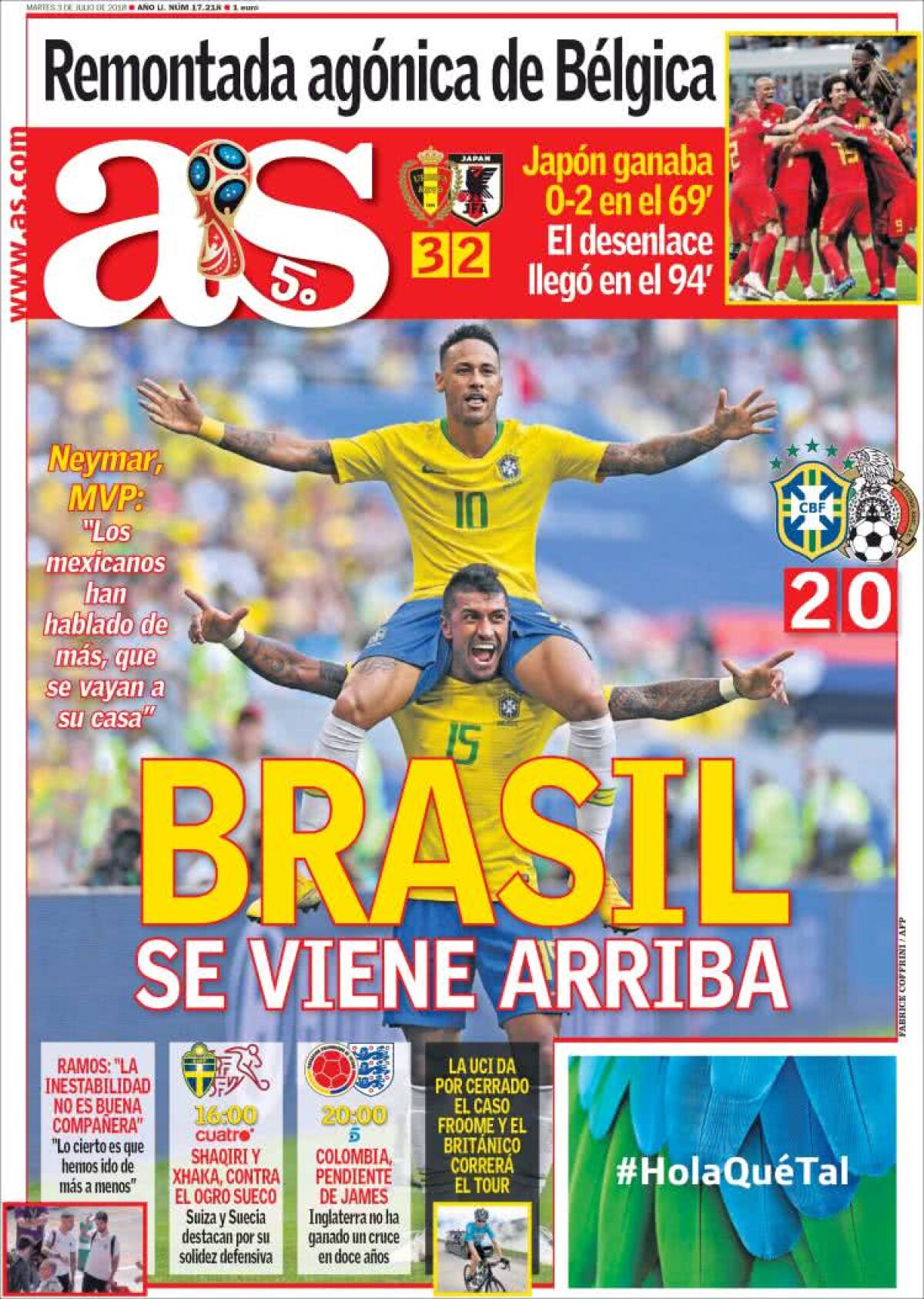 Ce scriu azi ziarele de sport din lume (3 iulie 2018)