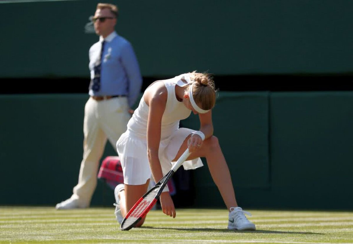 WIMBLEDON. FOTO Marea favorită a fost ELIMINATĂ în primul tur » A cedat 0-6 în setul decisiv