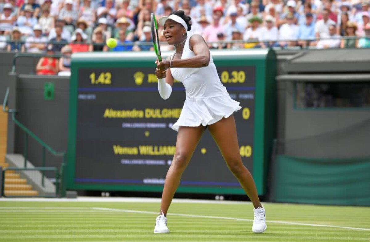 WIMBLEDON. FOTO Alexandra Dulgheru, învinsă de Venus Williams în turul secund la Wimbledon
