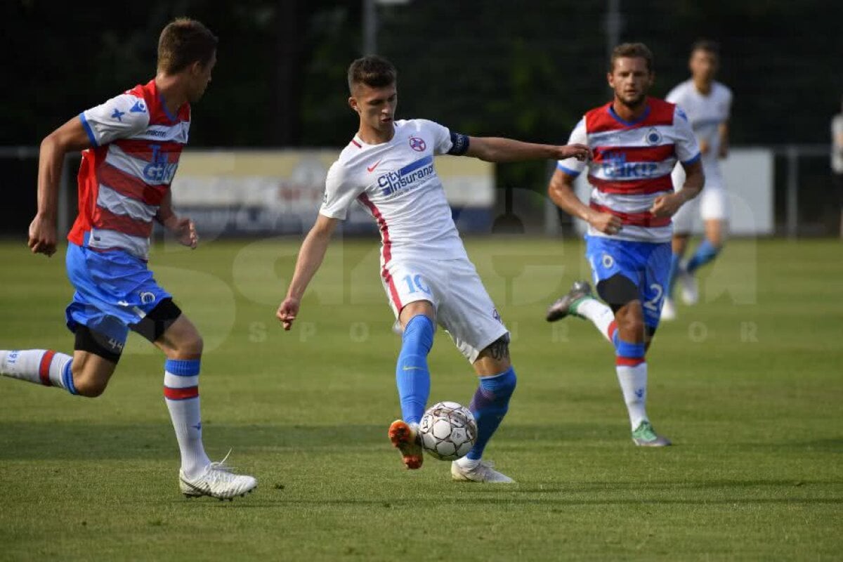 VIDEO+FOTO FCSB, egal cu FC Bruges, campioana Belgiei, scor 1-1! Vicecampionii României au ratat un penalty pe final de meci + evoluții bune pentru Man și Moruțan