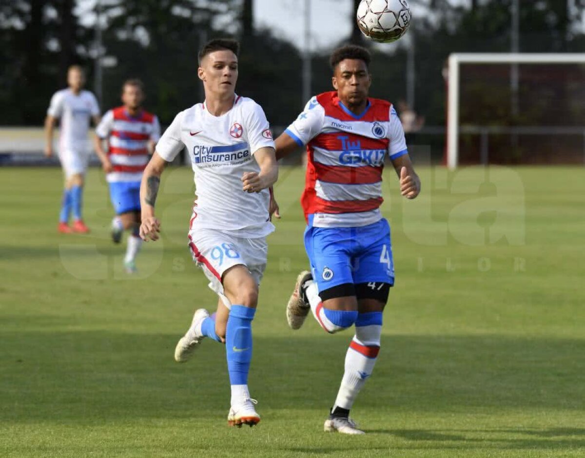 VIDEO+FOTO FCSB, egal cu FC Bruges, campioana Belgiei, scor 1-1! Vicecampionii României au ratat un penalty pe final de meci + evoluții bune pentru Man și Moruțan