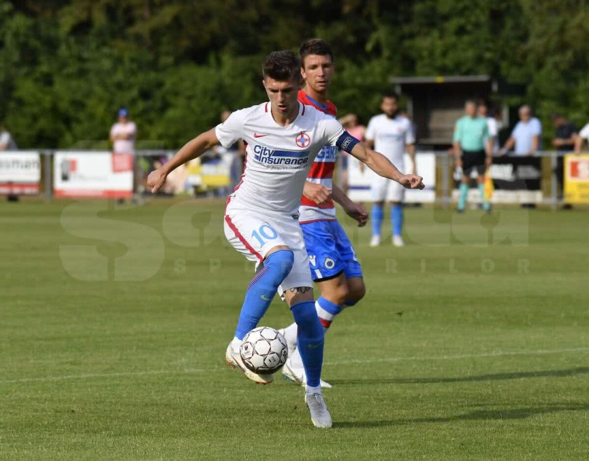 VIDEO+FOTO FCSB, egal cu FC Bruges, campioana Belgiei, scor 1-1! Vicecampionii României au ratat un penalty pe final de meci + evoluții bune pentru Man și Moruțan