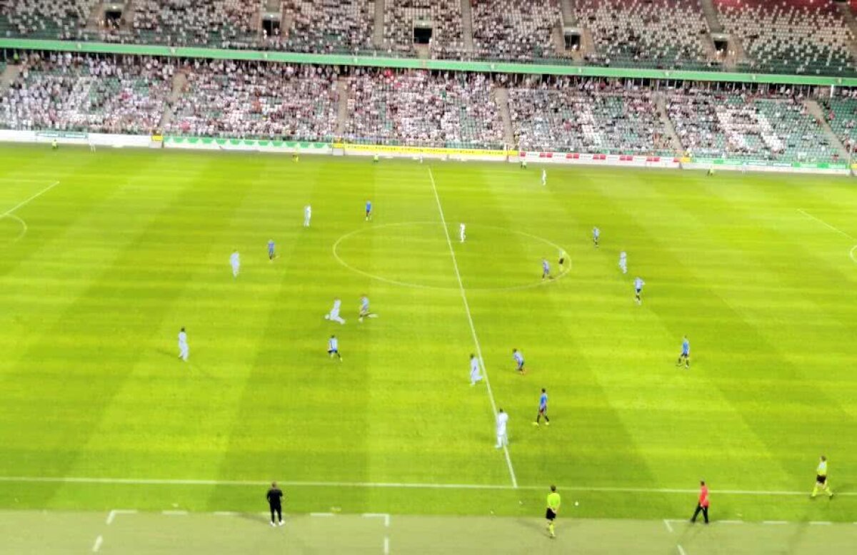 Corespondență GSP din Polonia // VIDEO + FOTO Pedepsiți de Legia » Jocul curajos al Viitorului a fost taxat de campioana Poloniei, care s-a impus cu 5-2 în meciul în care și-a prezentat lotul